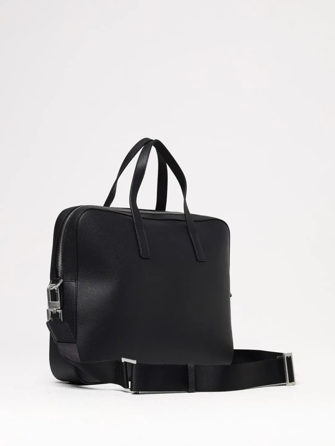 Borsa porta pc Karl Lagerfeld in pelle a grana