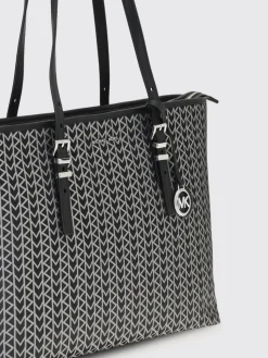 Borsa Quinn Michael Kors in tessuto con monogram MK jacquard