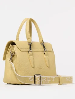 Borsa Quiny Secret Pon-Pon in pelle sintetica