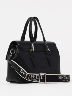Borsa Quiny Secret Pon-Pon in pelle sintetica