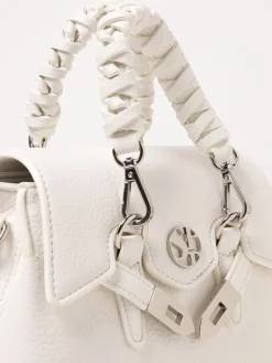 Borsa Quiny Secret Pon-Pon in pelle sintetica