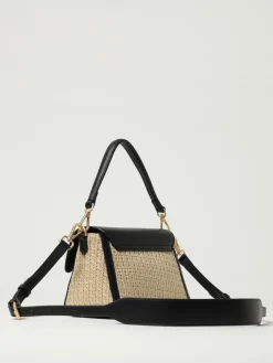 Borsa Quira Raffia XSmall Secret Pon-Pon in rafia