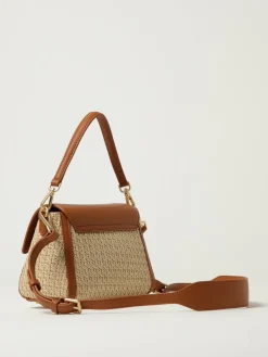 Borsa Quira Raffia XSmall Secret Pon-Pon in rafia