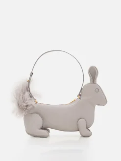 Borsa Rabbit Baguette Thom Browne in pelle a grana