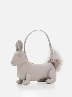 Borsa Rabbit Baguette Thom Browne in pelle a grana