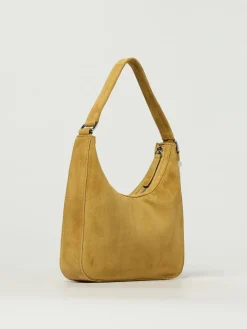 Borsa Rhea by Far in camoscio