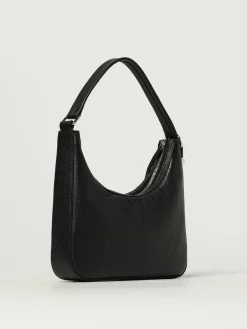 Borsa Rhea by Far in pelle a grana