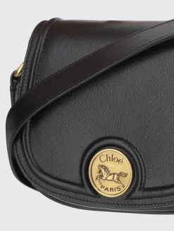 Borsa Saddle Horse Medal Chloé in pelle a grana