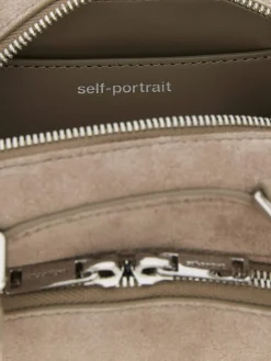 Borsa Self-Portrait in camoscio