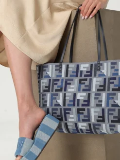 Borsa Shopper in canvas Roll Large Fendi