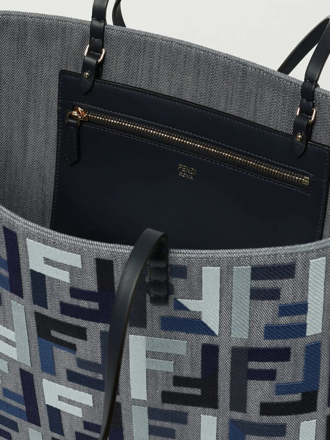 Borsa Shopper in canvas Roll Large Fendi