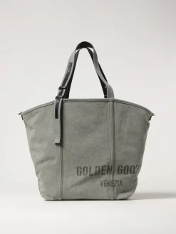 Borsa Shopping 24.7 EW Golden Goose in canvas di cotone