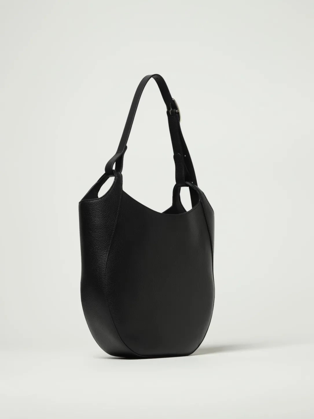 Borsa Shopping bag L Le Foulonné Longchamp in pelle a grana