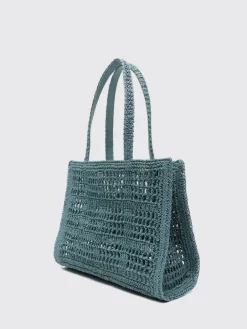 Borsa shopping Ella Tory Burch in rafia all'uncinetto