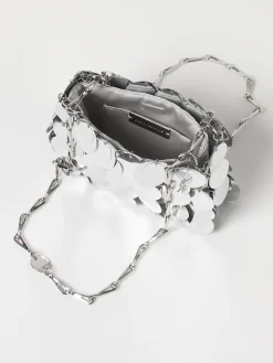 Borsa Sparkle Mini Rabanne in paillettes