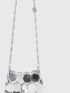 Borsa Sparkle Mini Rabanne in paillettes