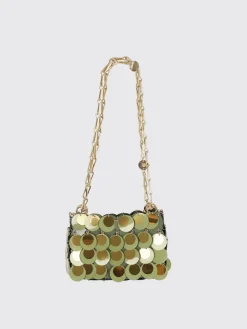Borsa Sparkle Nano Rabanne in paillettes