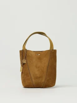 Borsa Spin Mini Chloé in camoscio