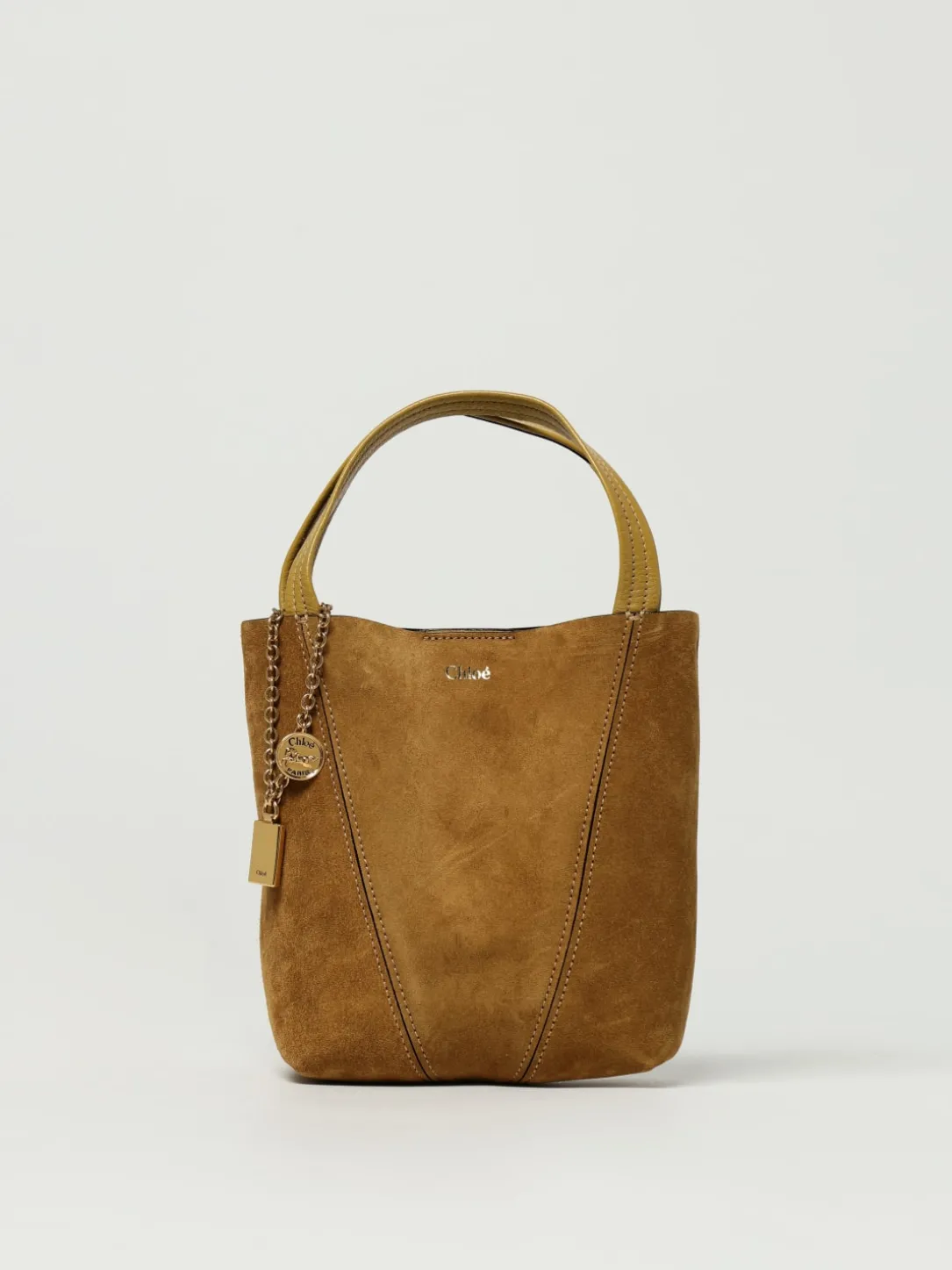 Borsa Spin Mini Chloé in camoscio