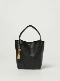 Borsa Spin Mini Chloé in pelle a grana