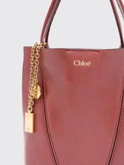 Borsa Spin Mini Chloé in pelle a grana