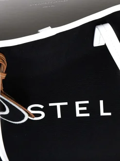 Borsa Stella McCartney in àbaca e pelle sintetica