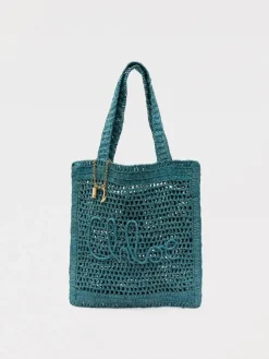 Borsa Summer Banana Chloè in rafia crochet