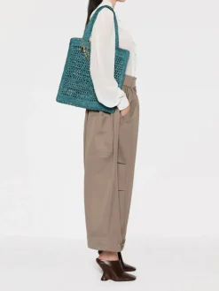 Borsa Summer Banana Chloè in rafia crochet