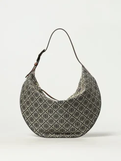 Borsa T Monogram Balloon Tory Burch in canvas jacquard