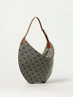 Borsa T Monogram Balloon Tory Burch in canvas jacquard