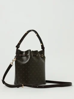 Borsa T Monogram Tory Burch in cotone spalmato stampato