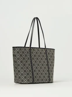 Borsa T Monogram Tory Burch in canvas jacquard