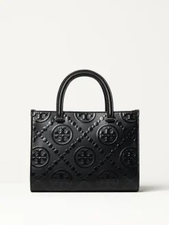 Borsa T Monogram Tory Burch in pelle goffrata