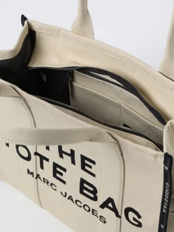 Borsa The Large Tote Bag Marc Jacobs in canvas con logo jacquard