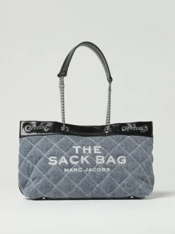 Borsa The Medium Chain Sack Bag Marc Jacobs in denim
