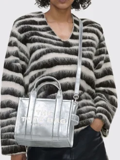 Borsa The Metallic Small Tote Bag Marc Jacobs in pelle laminata