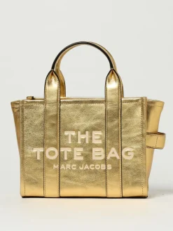 Borsa The Metallic Small Tote Bag Marc Jacobs in pelle laminata