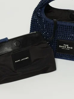 Borsa The Sack Bag Marc Jacobs in denim con strass all over