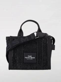 Borsa The Small Tote Bag Marc Jacobs in canvas con strass all over