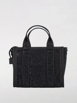 Borsa The Small Tote Bag Marc Jacobs in canvas con strass all over