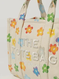 Borsa The Tote Bag in cotone floreale Marc Jacobs