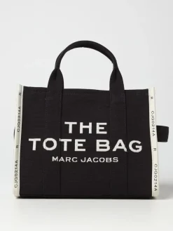 Borsa The Tote Bag Marc Jacobs in canvas con logo ricamato