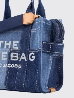 Borsa The Tote Bag Marc Jacobs in denim di cotone patchwork