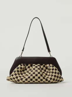 Borsa Themoirè in pelle vegana e rafia intrecciata