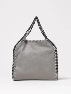 Borsa tote Falabella Stella McCartney in camoscio sintetico cracklè