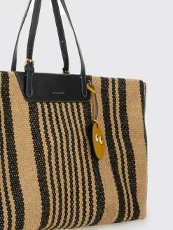 Borsa tote in iuta a righe Anya Hindmarch