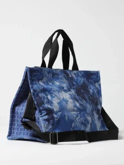 Borsa Tote Liu Jo in denim con motivo floreale jacquard