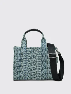 Borsa tote piccola in denim con monogramma lavato Marc Jacobs