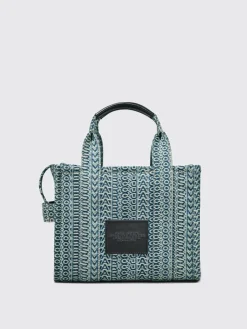 Borsa tote piccola in denim con monogramma lavato Marc Jacobs