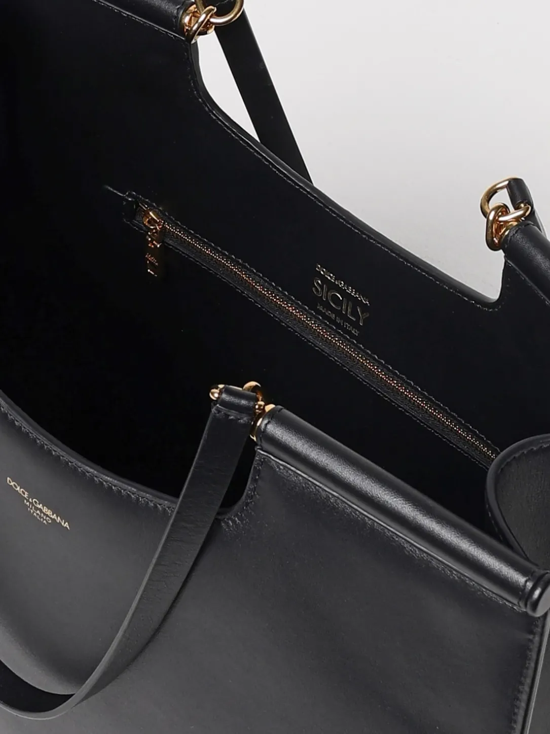 Borsa tote Shopping Sicily Dolce & Gabbana in pelle